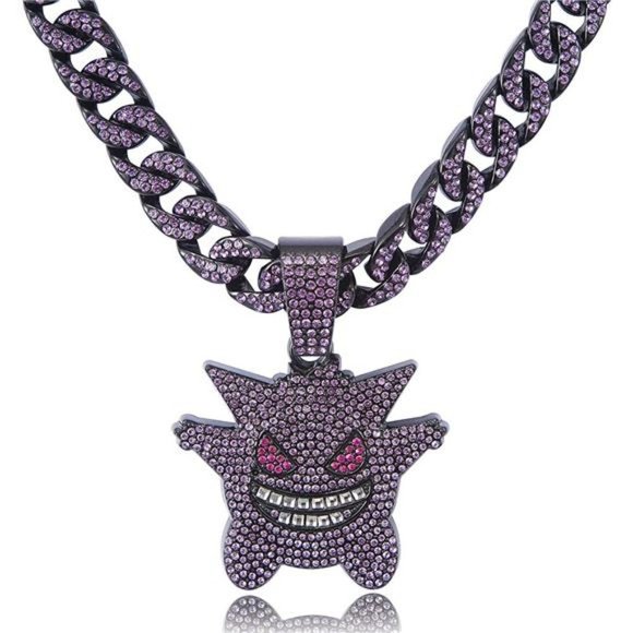 NEW Mens Cuban Link Fully Iced Out Chain - Picture 1 of 2